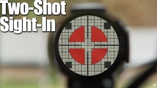 TwoShot SightIn How to Zero a Rifle in Two Shots  Rifle Tip [upl. by Rector]