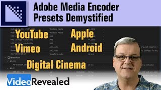 Adobe Media Encoder Presets Demystified [upl. by Ainit564]