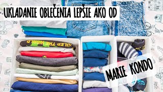 💙 UKLADANIE OBLEČENIA LEPŠIE AKO OD MARIE KONDO 💙 [upl. by Ianej111]