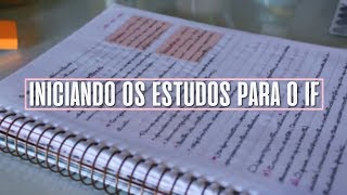 COMO COMEÇAR A ESTUDAR PARA O IF  ORGANIZAQUEDÁ [upl. by Shayn826]