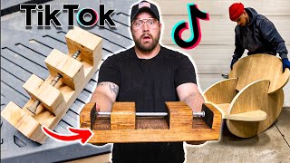 I Tested The MOST Viral Woodworking TikToks [upl. by Maeve]