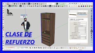 Clase Avanzada de Refuerzo con el Plugin VisualData sketchup  Lineas3D [upl. by Lellih]