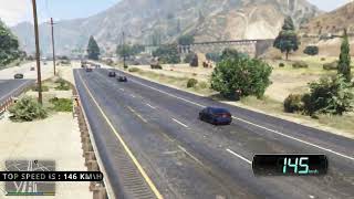 166 TOP SPEED RUN OF TUNED KARIN DILETTANTE GTA V 2024 [upl. by Adnim492]