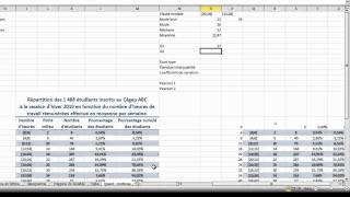 Mesures statistiques pour une variable quantitative continue sous Excel 2010 ou Excel 2007 [upl. by Zara]