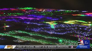 Cache Valley corn maze lit up for the holidays [upl. by Koehler]