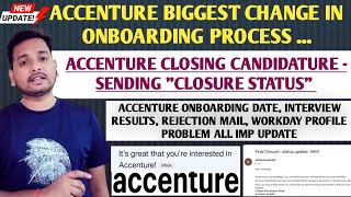 ACCENTURE REJECTION MAIL LATEST UPDATE  INTERVIEW RESULTS  JOINING UPDATE BGV MAIL OFFER LETTER [upl. by Hadlee]