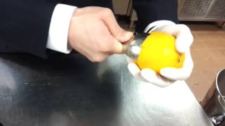 Peel orange with a spoon  peel to keep [upl. by Streeter]