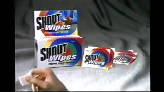 Shout Wipes Stain Remover Commercial 1998 [upl. by Lrub]