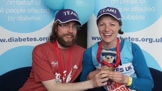 Diabetes UK  PART 2 Team Em and Me after London Marathon 2013 [upl. by Arret]