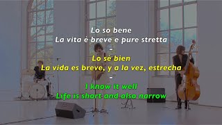 Vivo Andrea Laszlo De Simone TestoLetraLyrics ItalianoEspañolEnglish [upl. by Lolly]