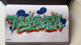 Como dibujar con rotuladores para hacer graffitis  wildstyle [upl. by Begga]