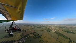 Halfpenny Green to Cottage Farm in a Flexwing Microlight England UK [upl. by Asinet814]