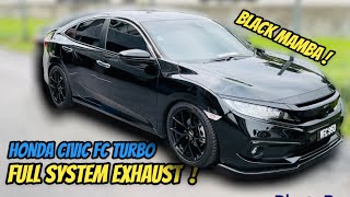 MAI KITA DENGAR BUNYI EKZOS HONDA CIVIC FC 15 TURBO FULL SYSTEM By DP EXHAUST [upl. by Anitneuq736]