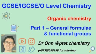 IGCSE O Level Chemistry  Organic chemistry  Lecture 1 [upl. by Nalahs157]