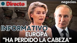 INFORMATIVO Rusia advierte que Europa quotha perdido la cabezaquot crisis en Ucrania y ataques de Israel [upl. by Bendix686]