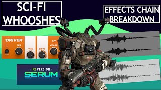 Making SCIFI WHOOSH sounds in SerumFX effects chain breakdown [upl. by Sibel]