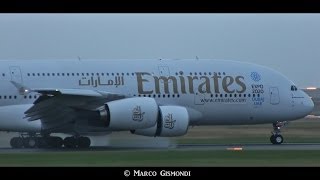 second daily Emirates Airbus A380 at Rome Fiumicino FCO [upl. by Suivatram206]