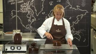 Callebaut Cover a Cake with Chocolate Ganache [upl. by Burr]