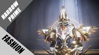 Warframe  Fashion Frame  Harrow Prime  Holy Emissary [upl. by Eahs853]