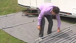 Walker Campingstyle  Framedelen klaarleggen op Jolax tenttapijt [upl. by Ettezzil]