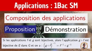 Composition des applications  g rond f  — Démonstration — Les applications — 1 BAC SM [upl. by Geirk738]