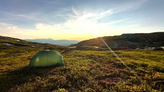 5Day Solo Hike Midsommer Blefjell  Norway  4K ASMR  Survikingnl [upl. by Jon]