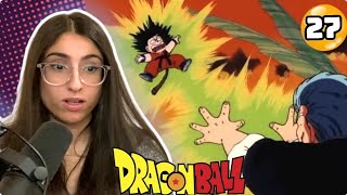 GOKU GETS SHOCKED  DRAGON BALL Episode 27 REACTION [upl. by Nylirem]