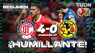 HIGHLIGHTS  Toluca 40 América  Liga Mx AP2024  J16  TUDN [upl. by Bernete]