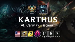 Karthus Bot vs Tristana  NA Challenger Patch 823 [upl. by Noletta924]