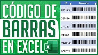 Cómo Hacer Códigos de Barras en Excel en Minutos 🕐 [upl. by Glassman858]