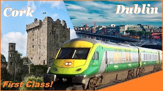 Irish Rail from Dublin to Cork  FIRST CLASS  Seats booking amazing views visiting Ireland [upl. by Rengaw]