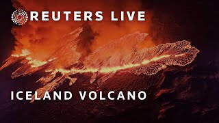 LIVE Volcano erupts in Iceland after weeks of earthquake activity [upl. by Silisav]