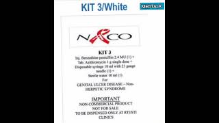 white kit kit no 6 naco kit for syndromic managementnon herpetic ulcers [upl. by Nimajneb421]