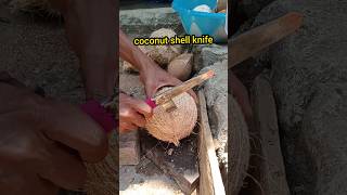 Coconut shell knife Remove the coconut from the shell [upl. by Sluiter]