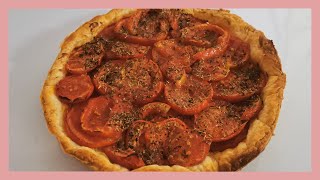 une TARTE salée pour lété 😋 délicieuse tarte tomates moutarde  à faire rapidement [upl. by Pfaff]