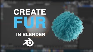 Create dynamic FurHair in Blender Tutorial [upl. by Ditter641]