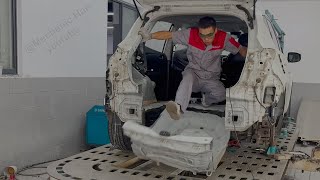 The comfortable repair process must be watched to the endAccident car repair [upl. by Trula78]