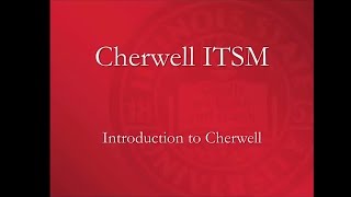 Introduction to Cherwell [upl. by Llerud]