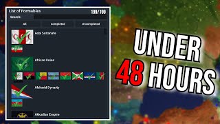 Forming Every Formable in Rise of Nations in Under 48 HOURS [upl. by Aihcela307]