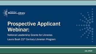 FY 2025 NLGL and LB21 Applicant Webinar [upl. by Mayyahk459]