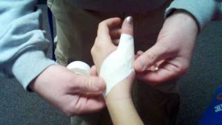 HF AT Aides How to Tape a Thumb [upl. by Layor]