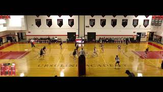 Ursuline Academy vs AppoquiniUrsuline Academy vs Appoquinimink High School Girls Varsity Volleyball [upl. by Jonell175]