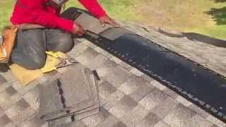 How to install Ridge Vents  Texan Roofing 281 3919600 [upl. by Akieluz586]