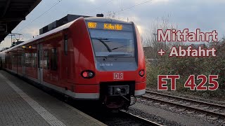 Mitfahrt  Abfahrt ET 425 RB27 Abfahrt Mgladbach Hbf [upl. by Wyck]