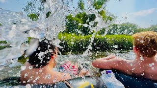 Tubing Down the Apple River in Somerset WI [upl. by Annaer]