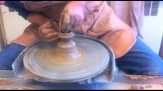 Throwing a Teapot Lid with a Flange [upl. by Osmen659]