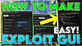 How To Make A ROBLOX Exploit Script  GUI  EASY Tutorial  JUNE 2023 [upl. by Lelah]