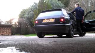 V9f Vortech supercharged 28 vr6 mk3 golf exhaust sound [upl. by Syl446]