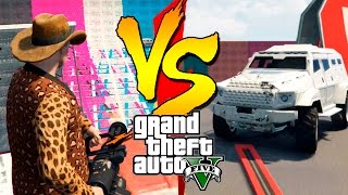 GTA 5 ONLINE – ARMAS PESADAS VS INSURGENTS NUM MAPA LOTADO DE OBJETOS CHEGA A DAR LAG NO PS4 [upl. by Garibull]