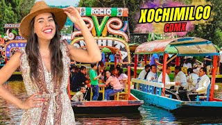 TRAJINERAS en XOCHIMILCO ✅ Costos y dónde comer MEXICO 4K [upl. by Pallua]